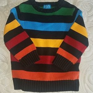Toddler boy striped sweater
